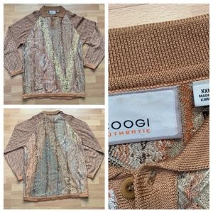 COOGI Vintage Men's Classy Collar Polo Sweater XXL